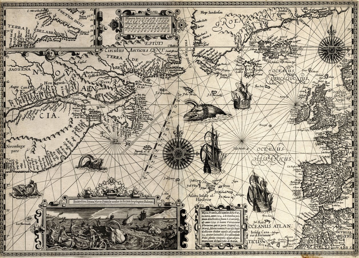 Nueva Francia de Petrus & Doetichum Jan van younger & Claesz Cornelius & Meyn David de (16th century Plancius