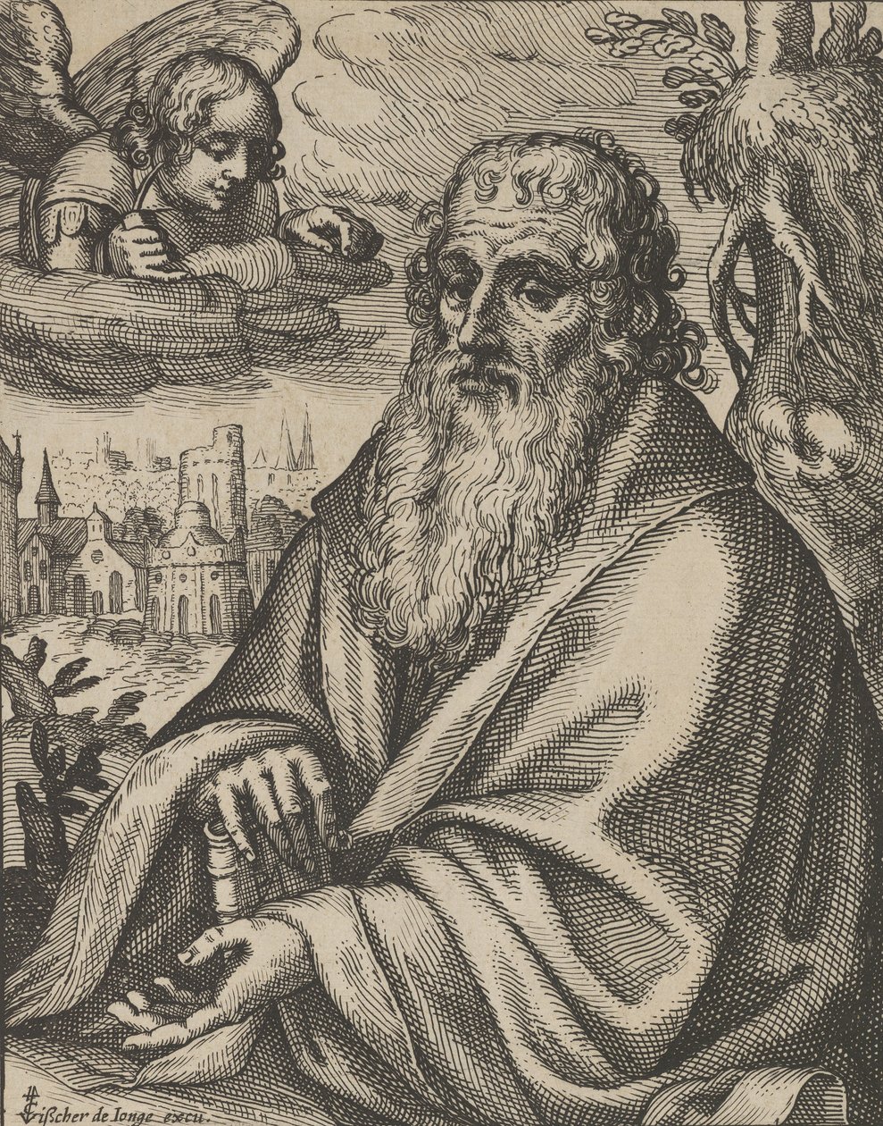 Mateo, de Los Cuatro Evangelistas, 1610-20 de Petrus Feddes