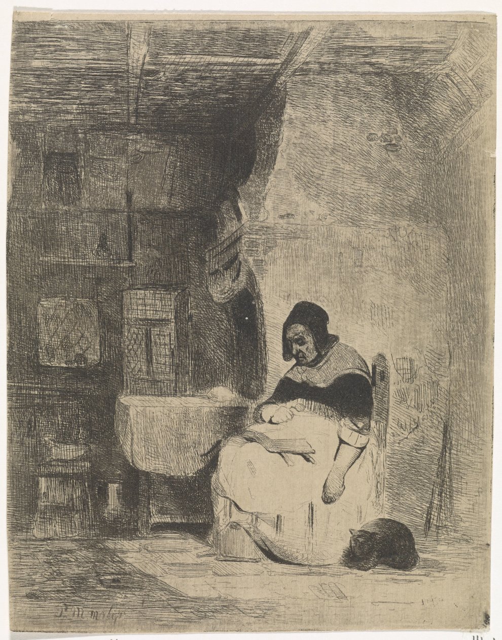 mujer leyendo de Petrus Marius Molijn