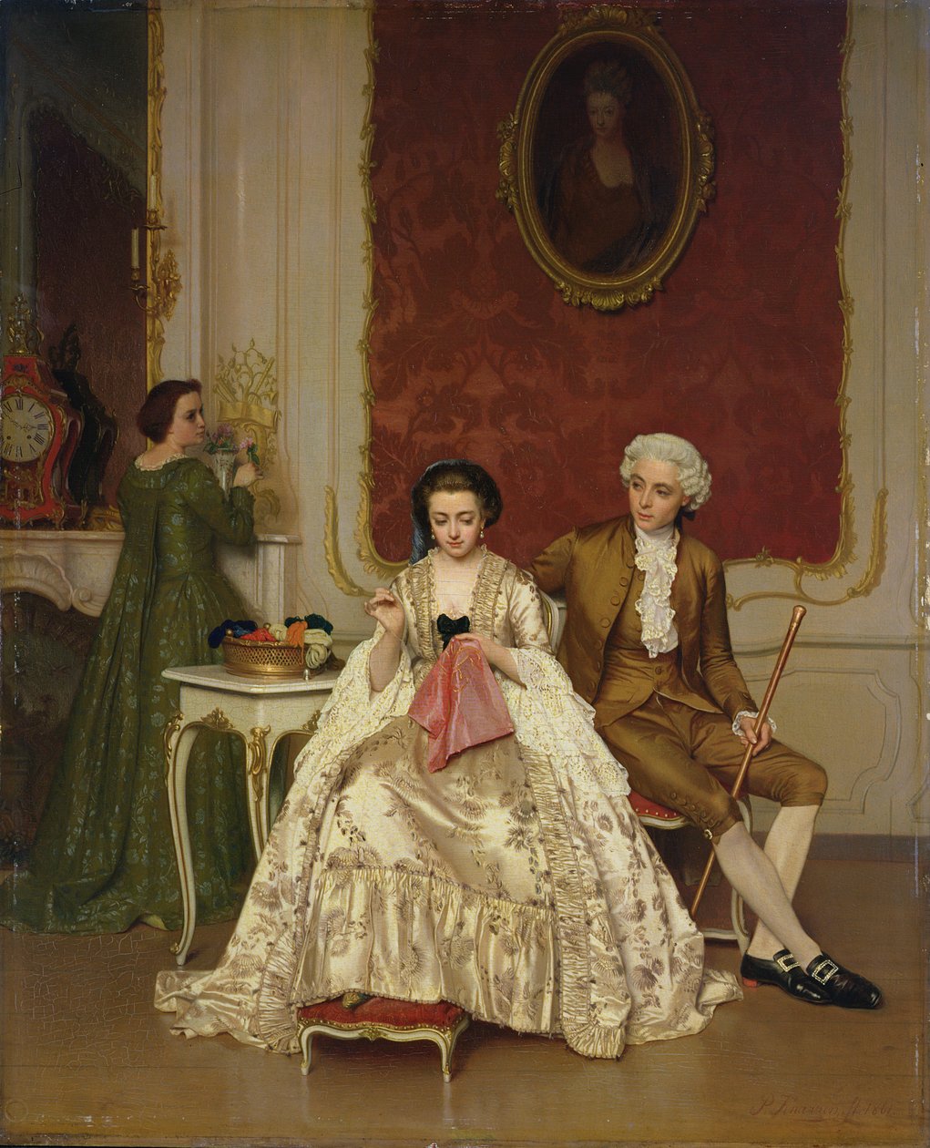 Celos, 1861 de Petrus Renier Hubertus Knarren