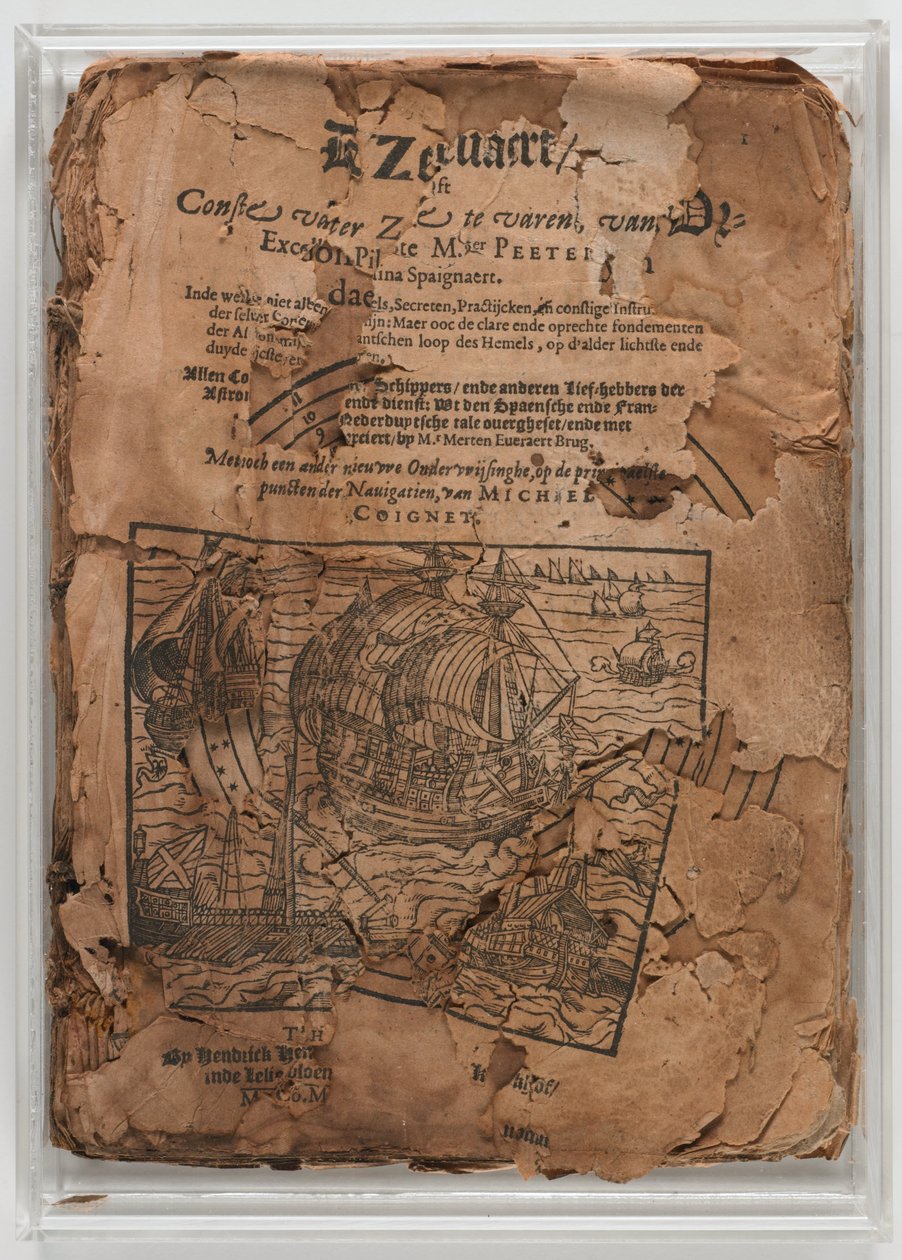 Manual de arte del timonel: De Zeevaert a menudo conste de navegar en el mar Nueva enseñanza sobre los puntos más fundamentales del Zeevaert,... Dos libros encuadernados De Zeevaert oft conste van navegando en el mar vanden Excellente Pilote M. ter Peeter  de Petrus de Medina