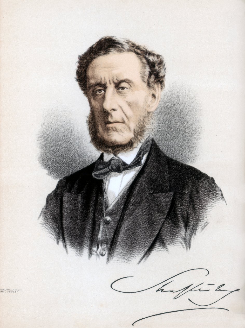 Anthony Ashley Cooper, 7º Conde de Shaftesbury, político y filántropo inglés de Petter and Galpin Cassell