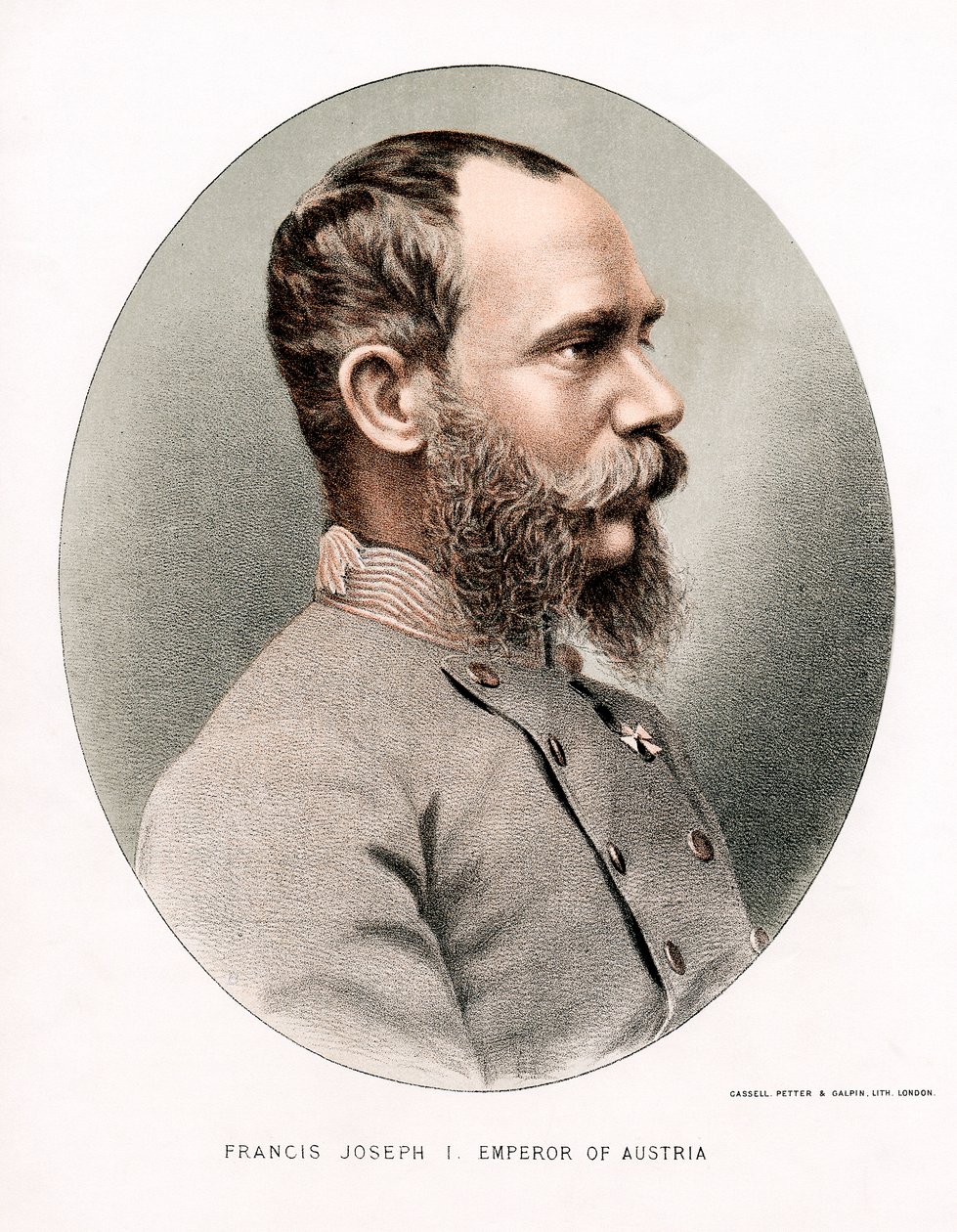 Francisco José, Emperador de Austria, c1880 de Petter and Galpin Cassell