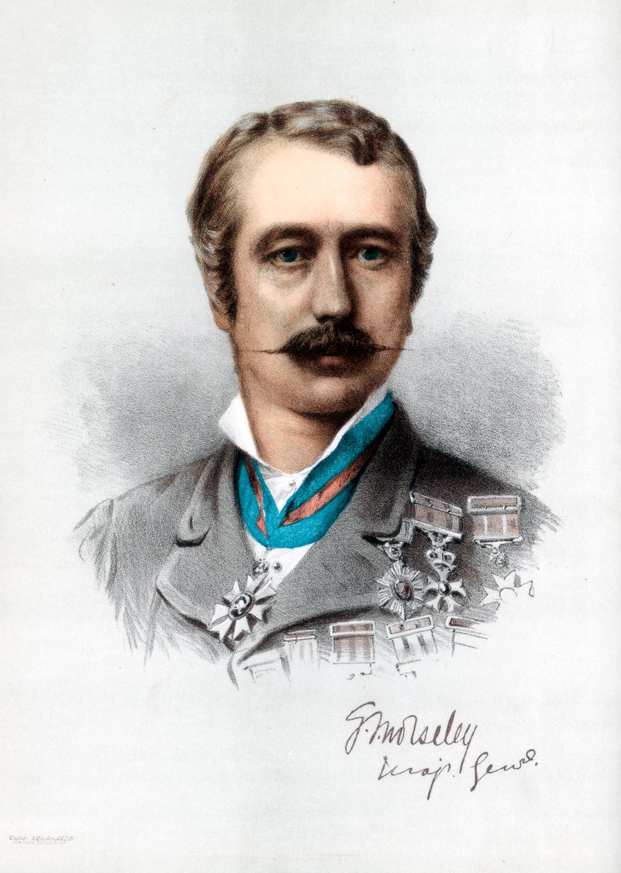 Garnet Joseph Wolseley, 1er Vizconde Wolseley, soldado británico nacido en Irlanda, c1890 de Petter and Galpin Cassell