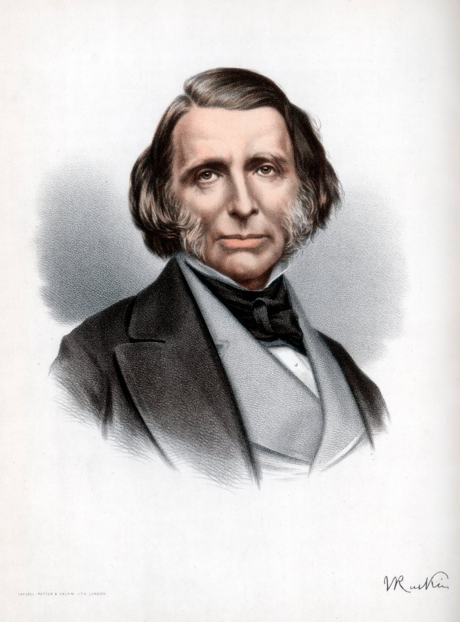 John Ruskin, autor, poeta, artista y crítico británico, c. 1890 de Petter and Galpin Cassell