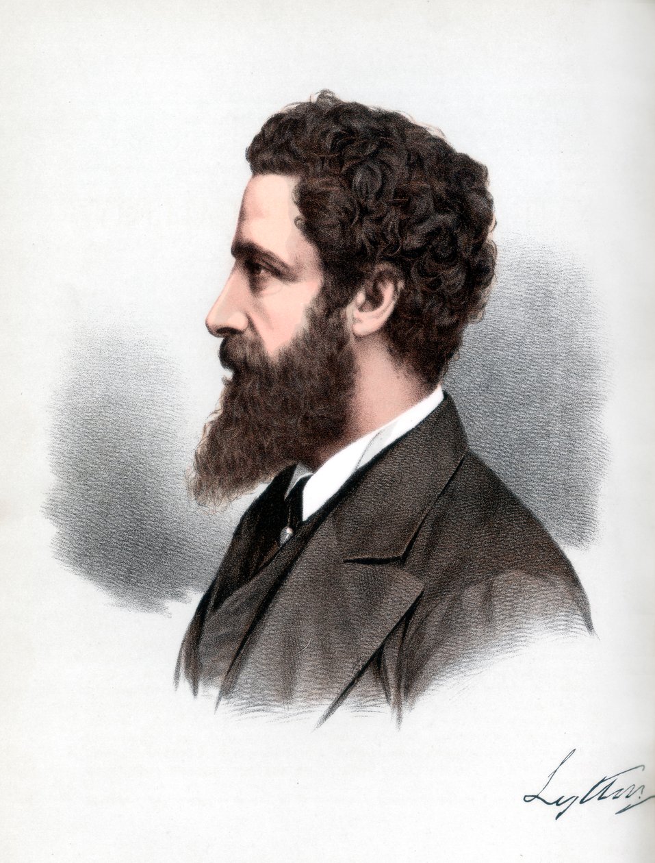 Robert Bulwer-Lytton, primer conde de Lytton, poeta y estadista inglés, c. 1890 de Petter and Galpin Cassell