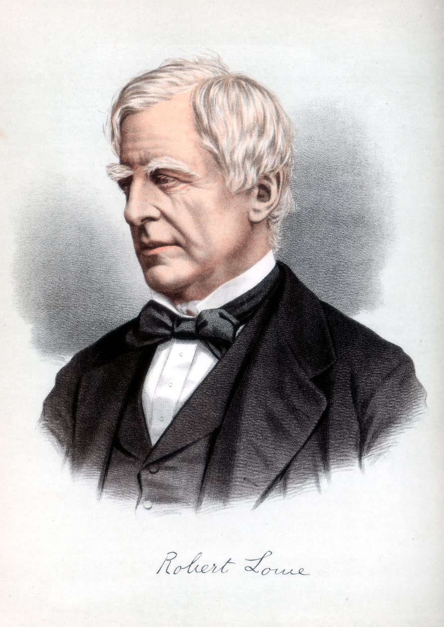 Robert Lowe, 1er Vizconde Sherbrooke, estadista británico, c. 1890 de Petter and Galpin Cassell