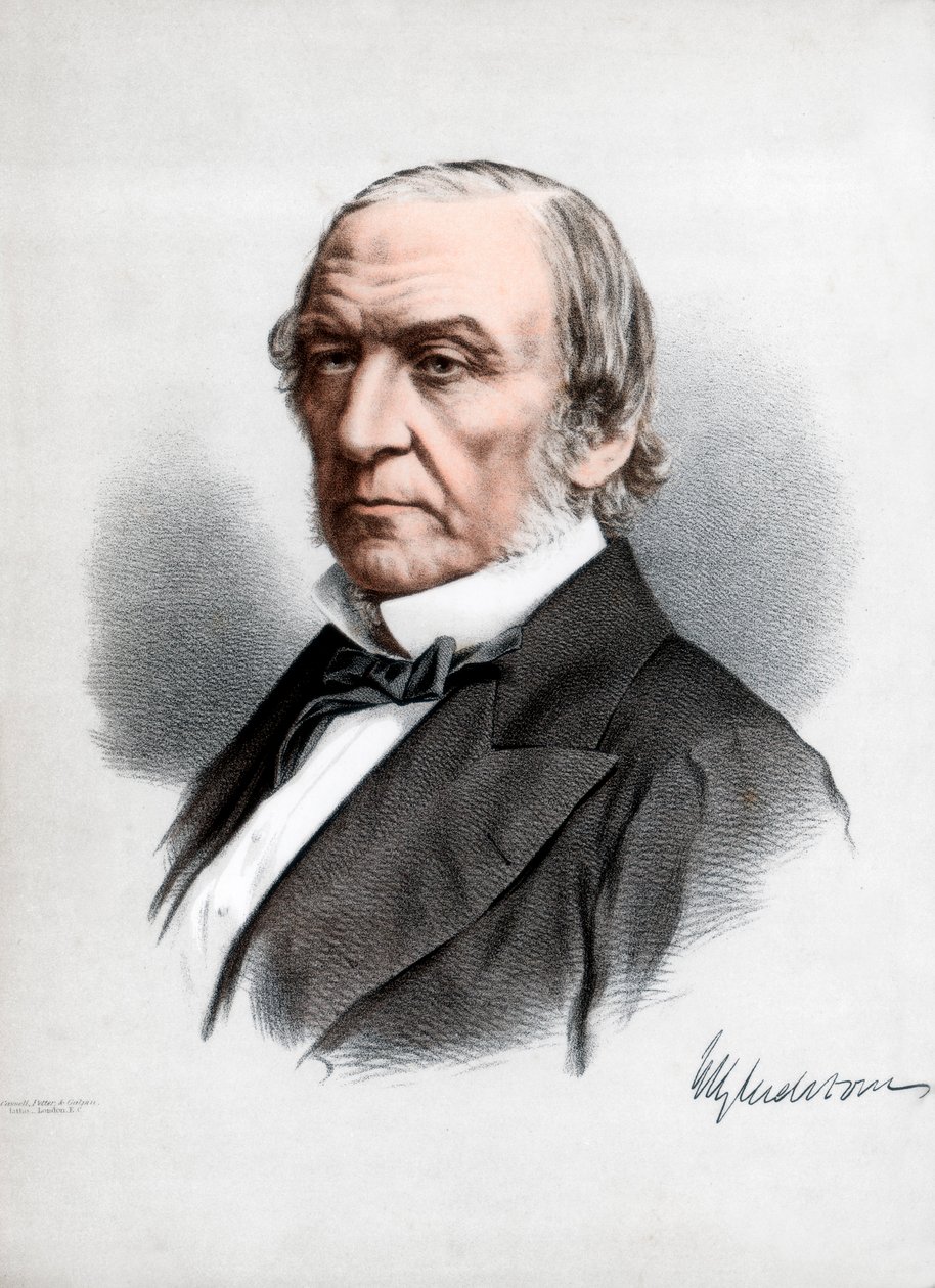 William Ewart Gladstone, estadista del Partido Liberal Británico y Primer Ministro, c1890 de Petter and Galpin Cassell