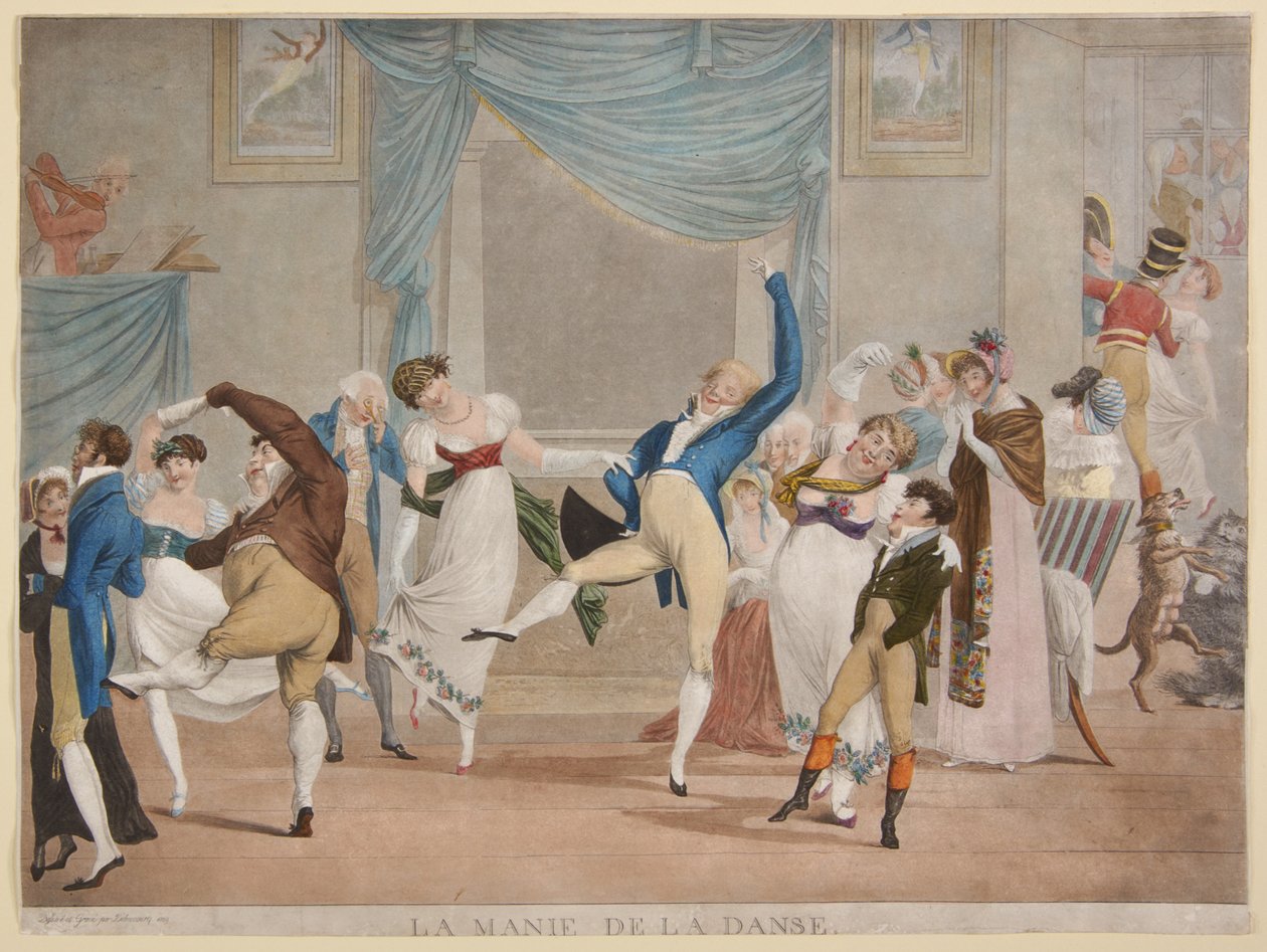 Manía de la danza de Philibert-Louis Debucourt