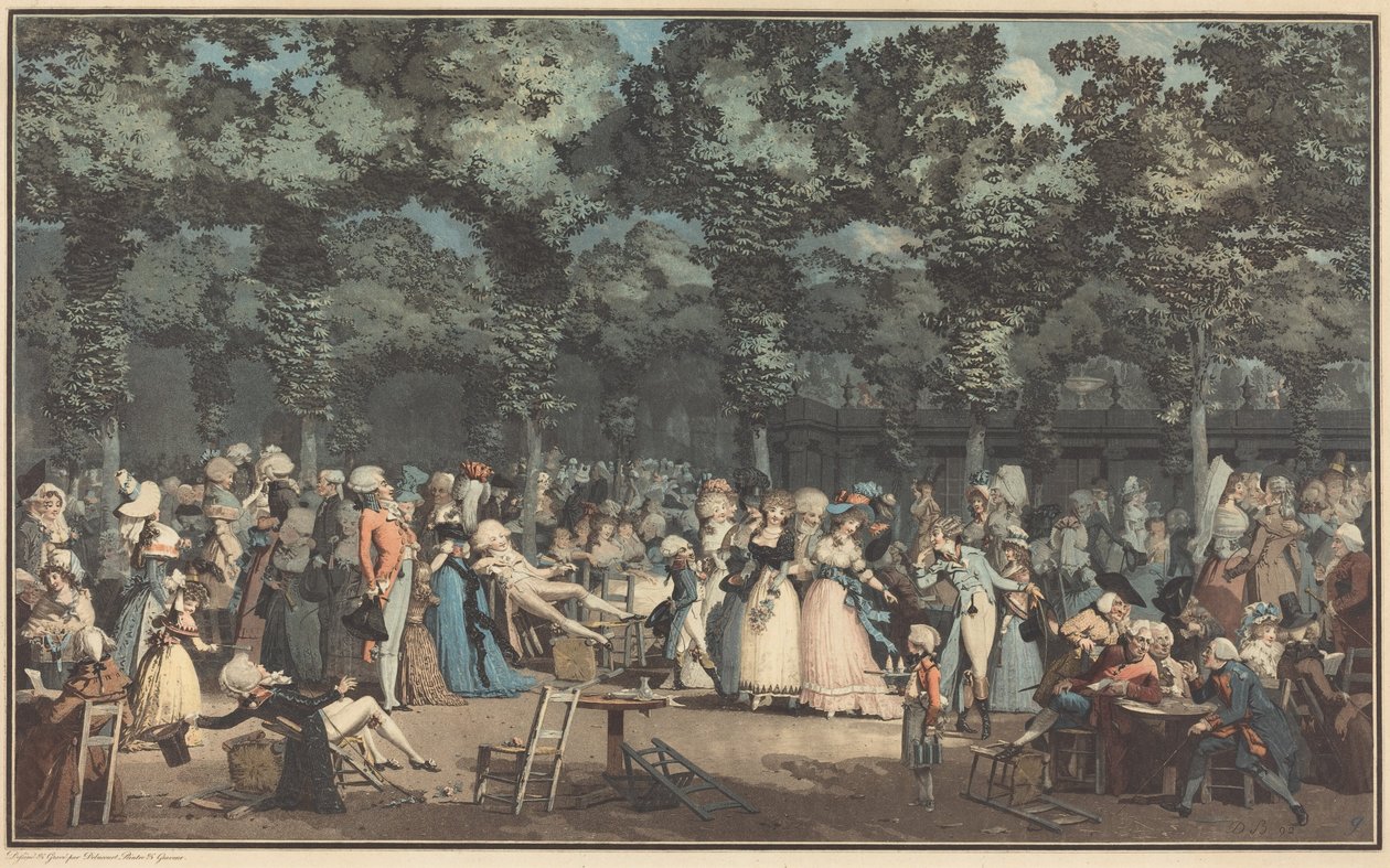 El paseo público de Philibert-Louis Debucourt