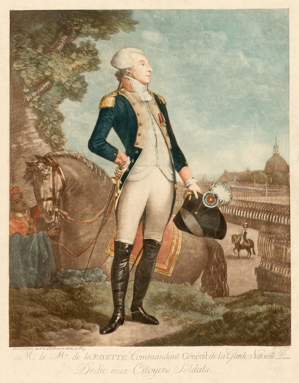 Marqués de Lafayette de Philibert-Louis Debucourt