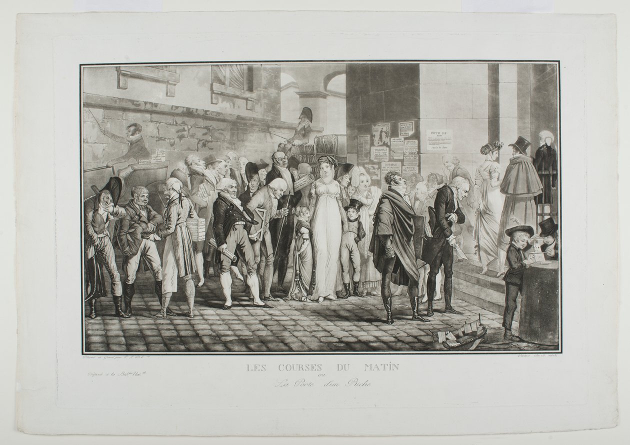Recados matutinos, o la puerta del hombre rico de Philibert-Louis Debucourt