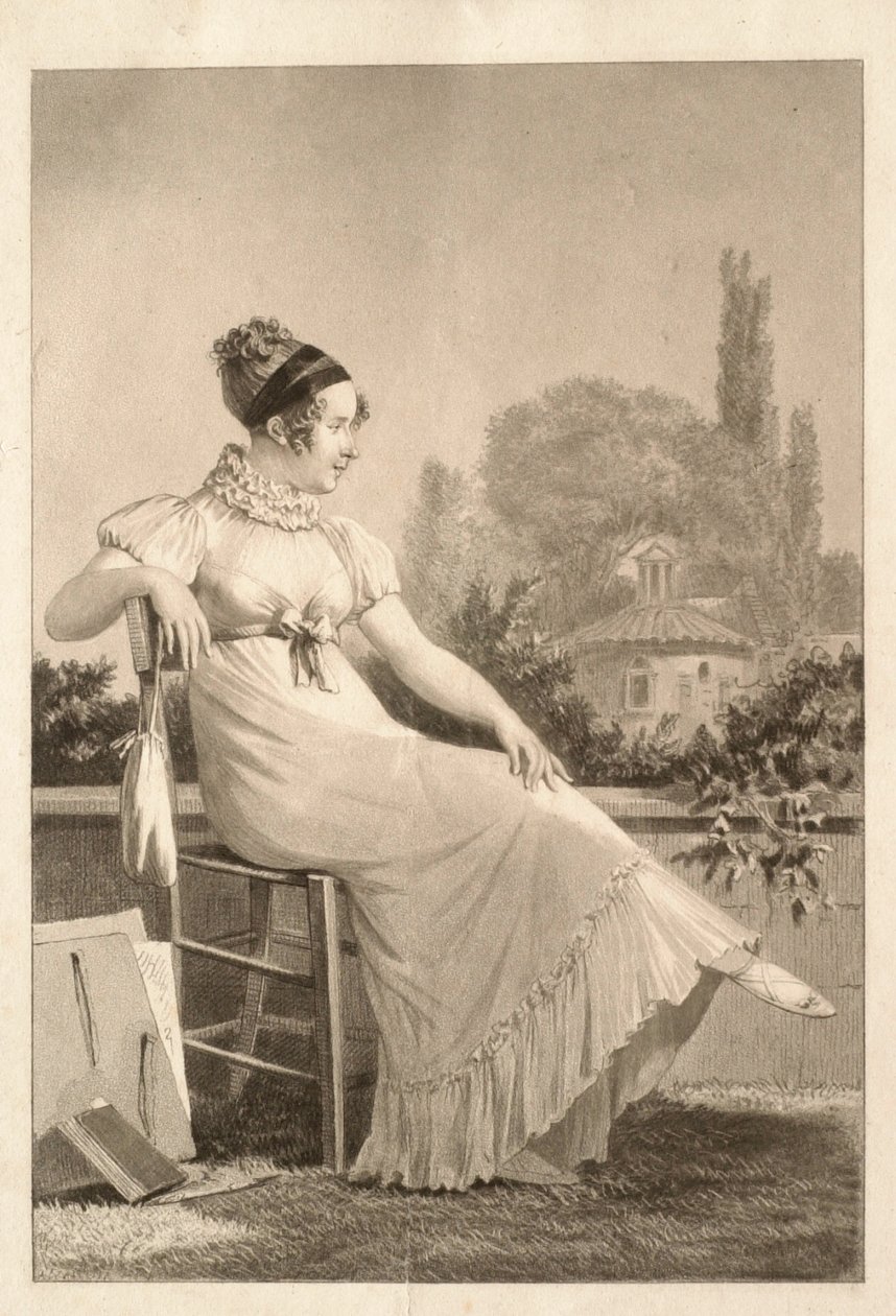 Retrato de una joven de Philibert-Louis Debucourt