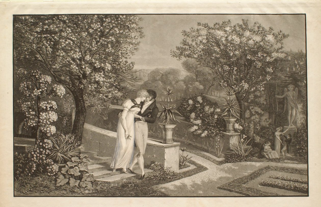 Primavera, o Los amantes de Philibert-Louis Debucourt
