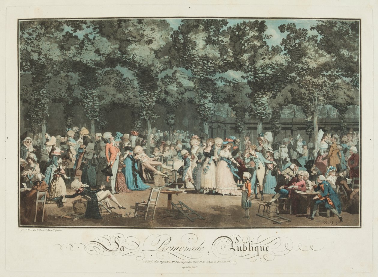 El paseo público de Philibert Louis Debucourt