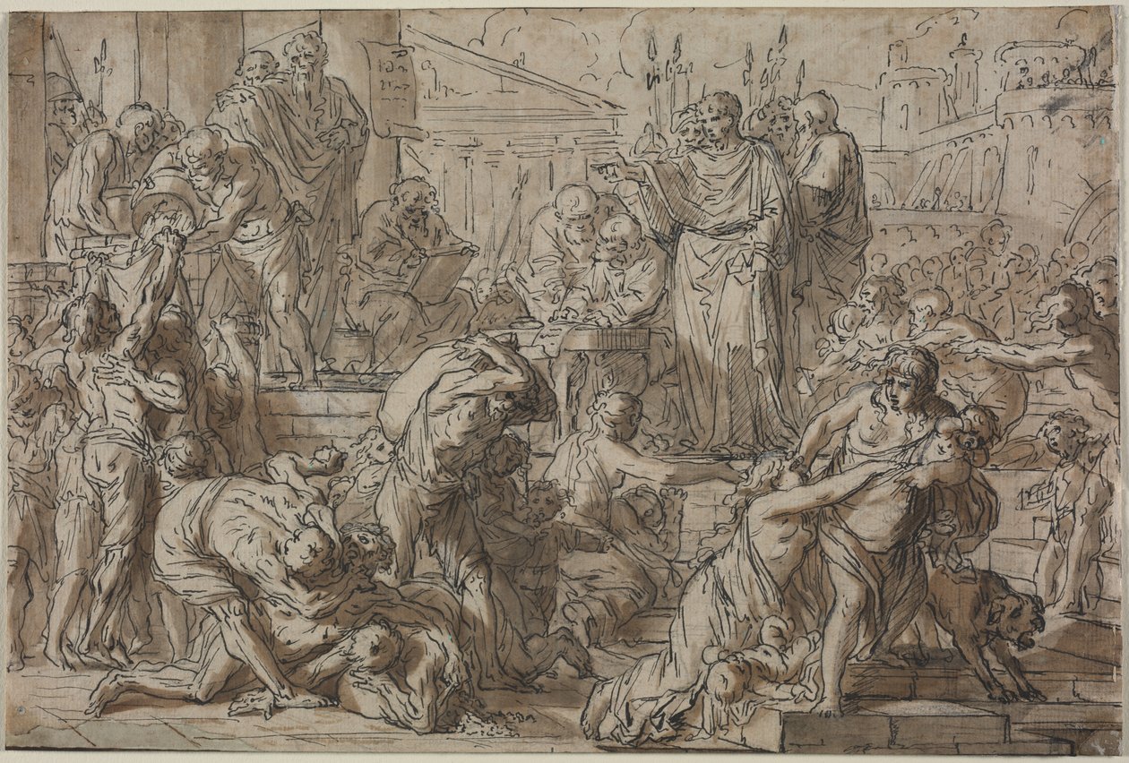 Tema romano, 1700s de Philibert Benoît Delarue