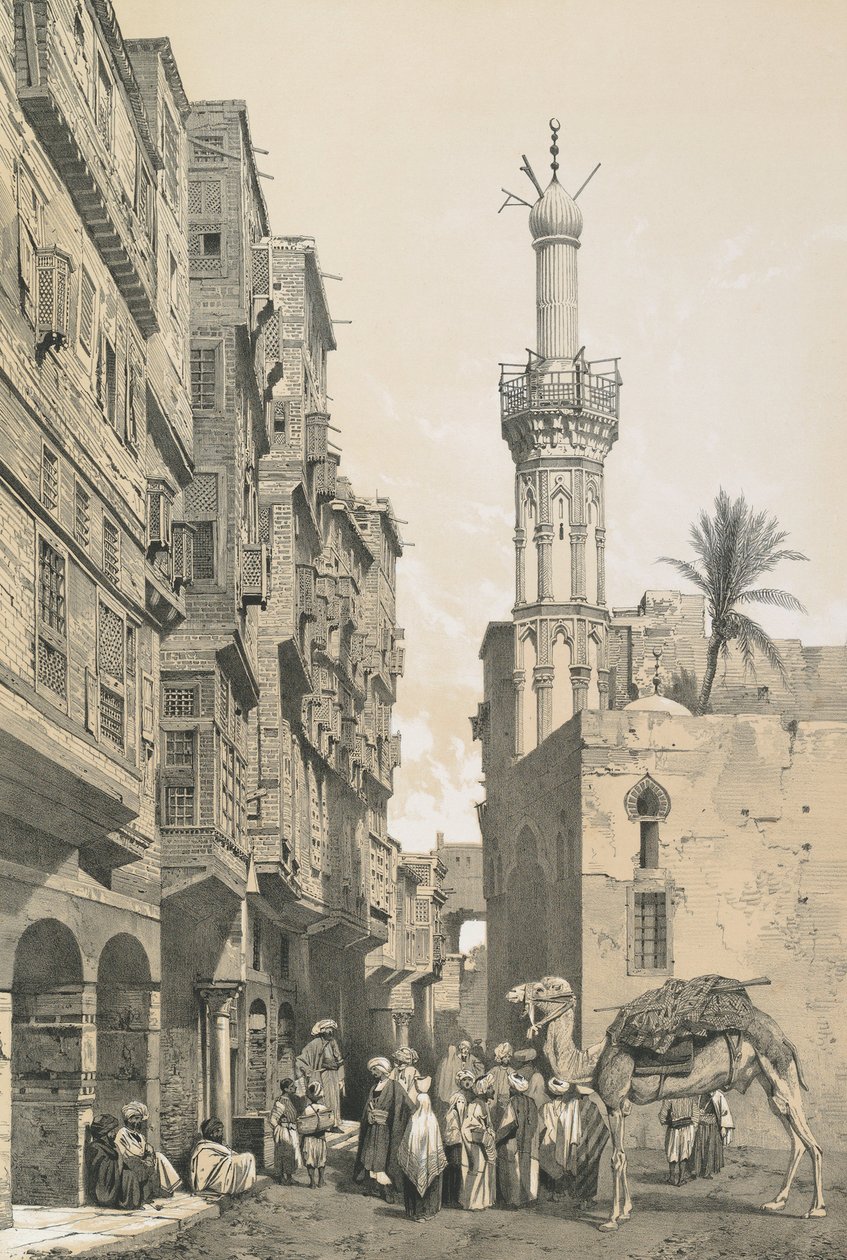Una calle de la ciudad de Rosetta de Philibert Joseph Girault de Prangey