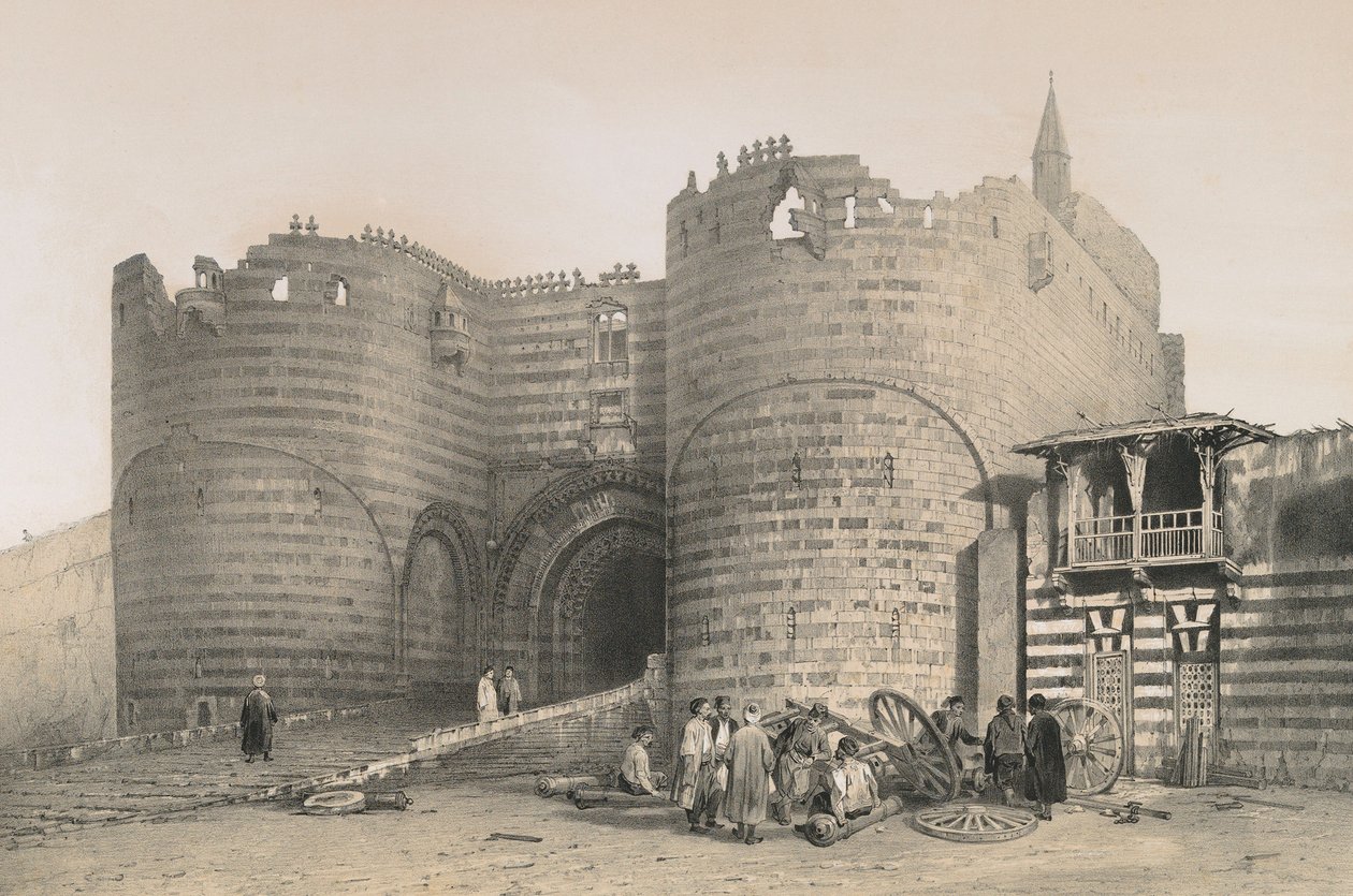 Puerta de la Ciudadela de Saladino de Philibert Joseph Girault de Prangey