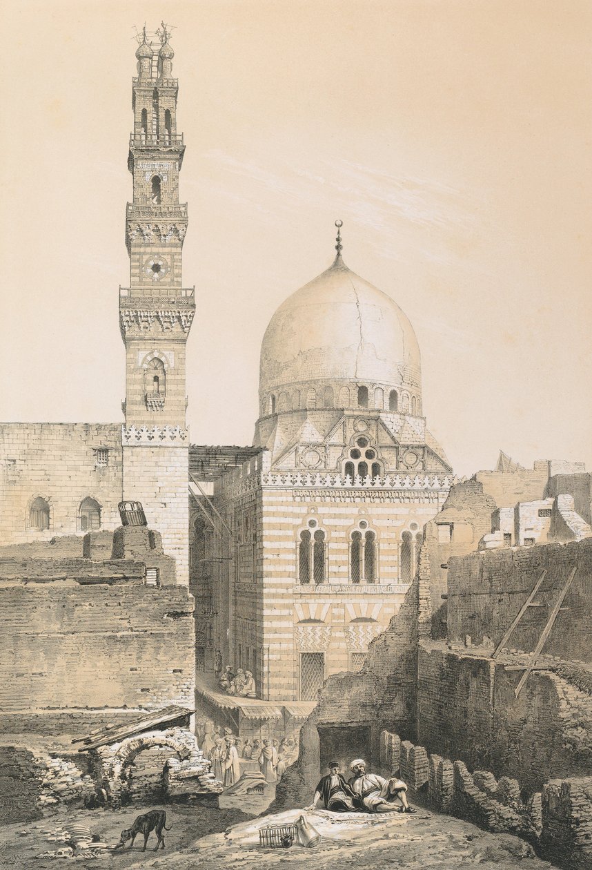 Mezquita y tumba de El Ghoury de Philibert Joseph Girault de Prangey