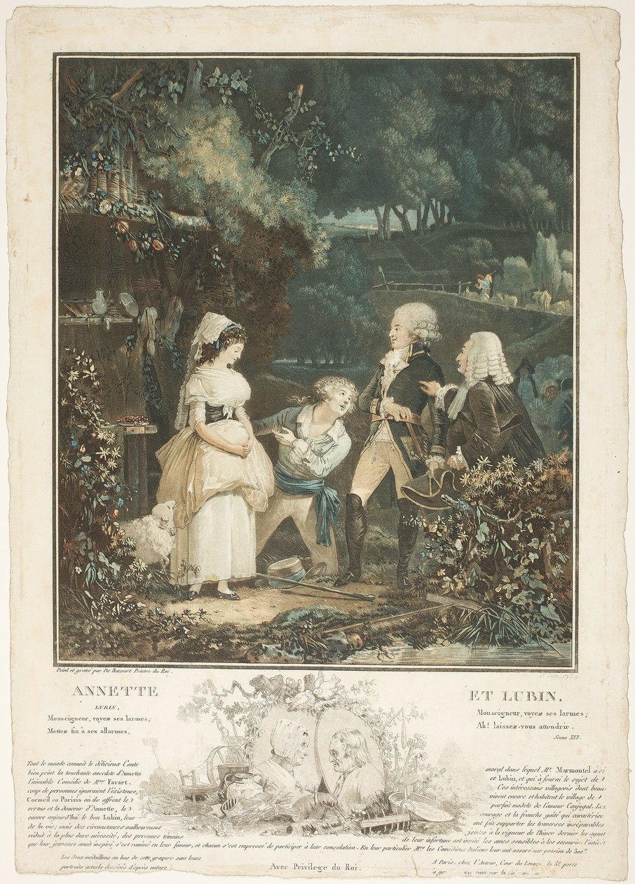 Annette y Lubin de Philibert Louis Debucourt
