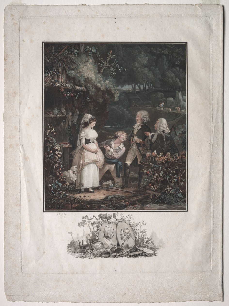 Annette y Lubin, 1789 de Philibert Louis Debucourt