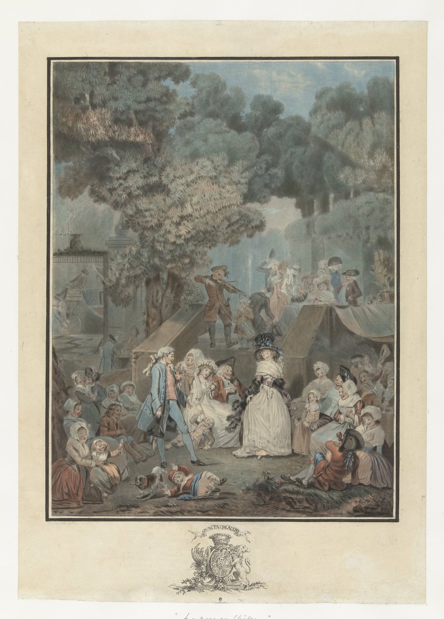 fiesta de bodas La noche en el castillo de Philibert Louis Debucourt