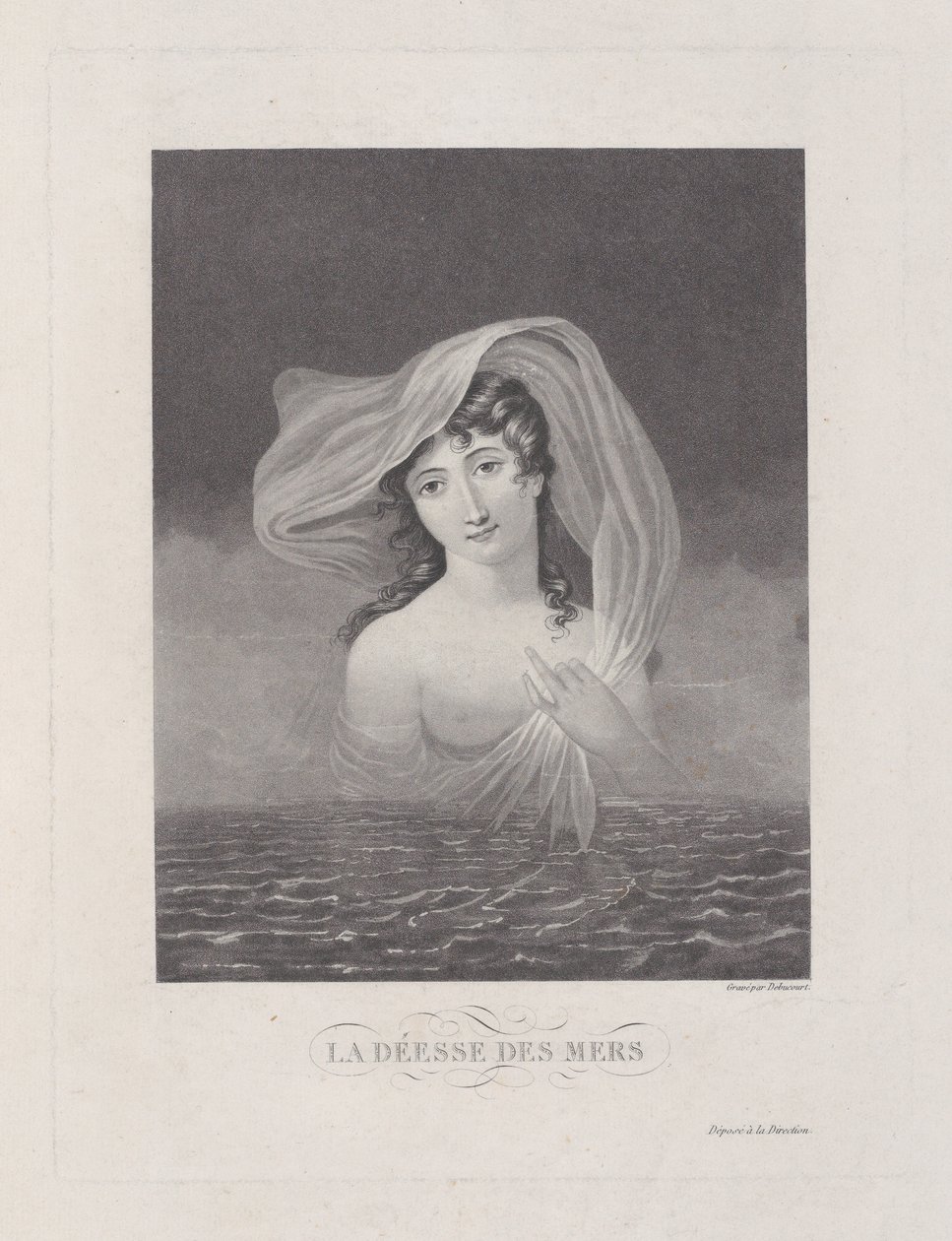 La diosa de los mares de Philibert Louis Debucourt