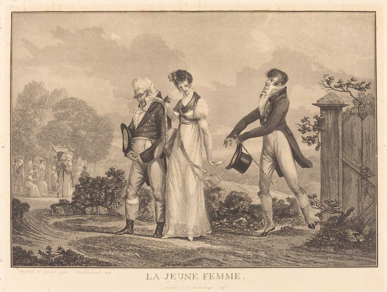 La joven mujer de Philibert Louis Debucourt