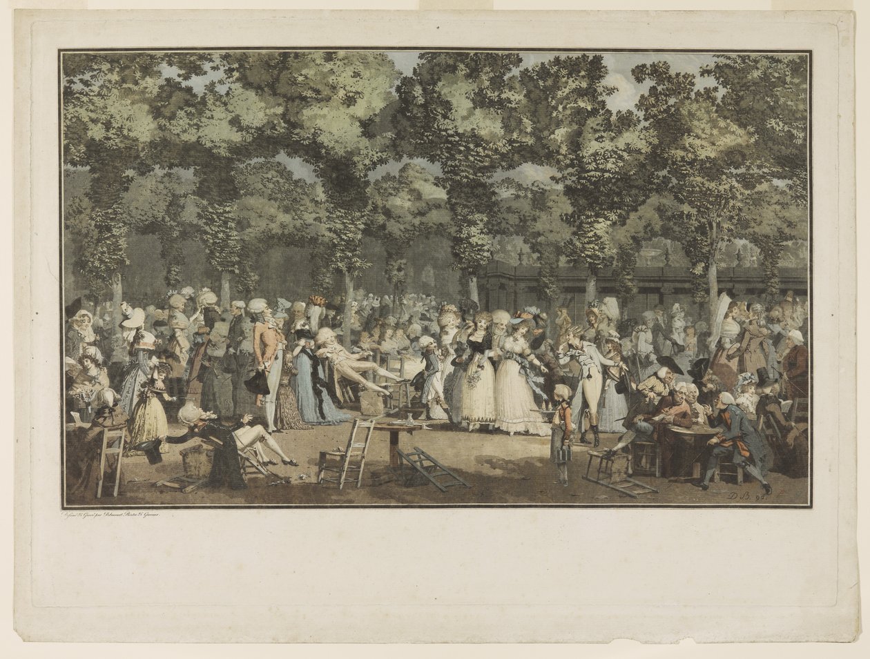 El paseo público de Philibert Louis Debucourt
