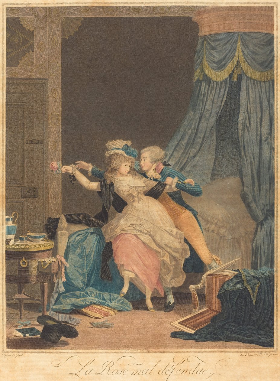 La rosa mal defendida de Philibert Louis Debucourt