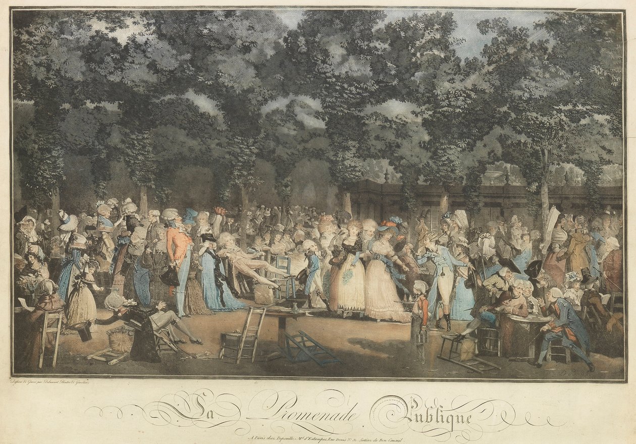 El paseo público, 1792 de Philibert Louis Debucourt