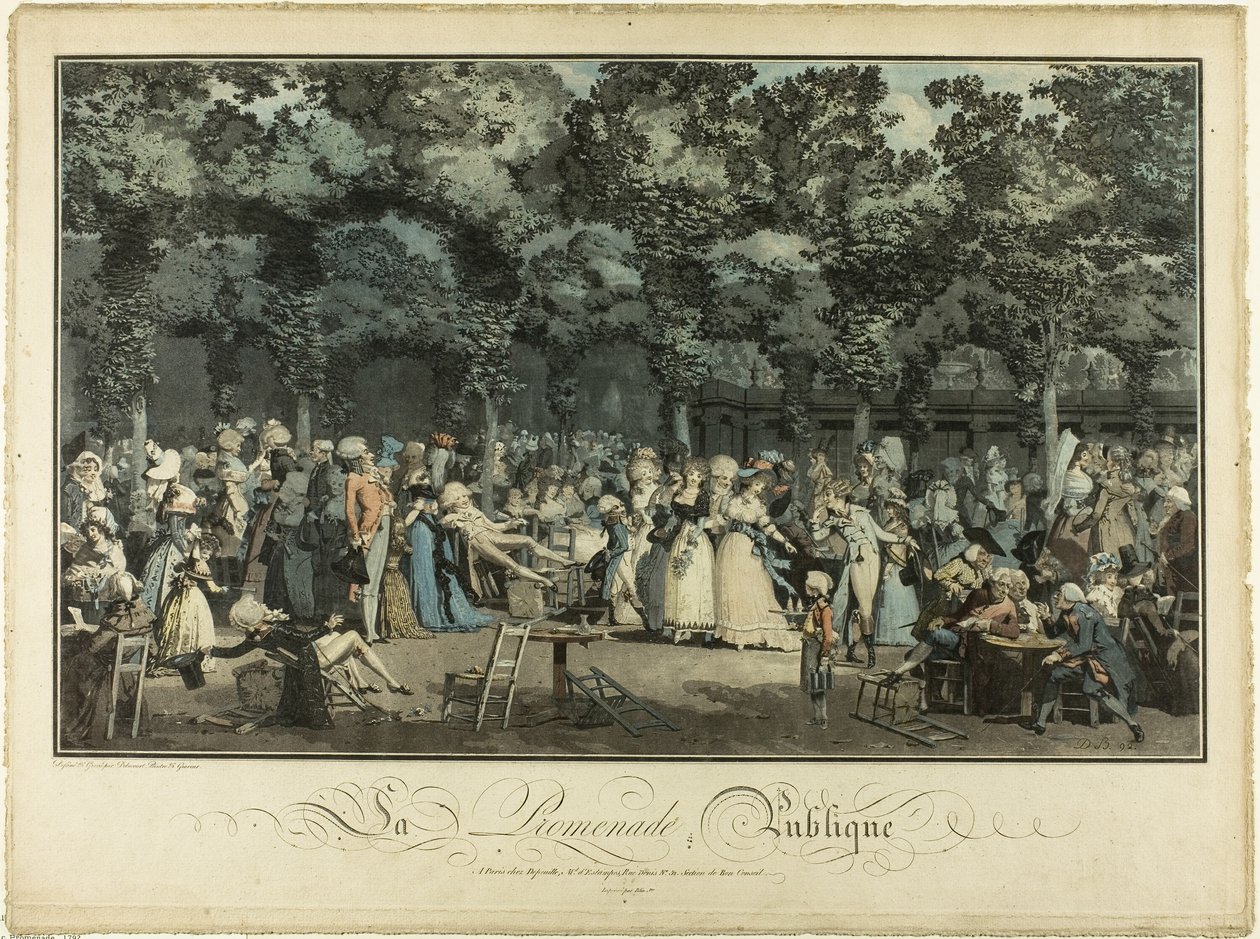 Paseo público de Philibert Louis Debucourt