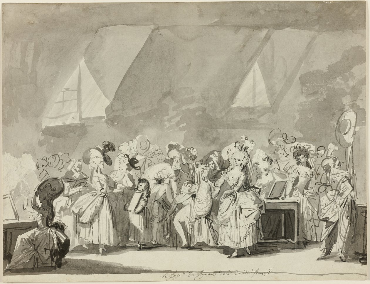El Vestuario de los Extras de la Comédie Française de Philibert Louis Debucourt