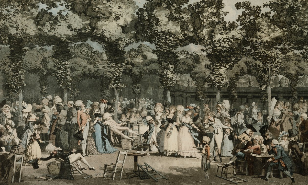 El paseo público, 1792 de Philibert Louis Debucourt