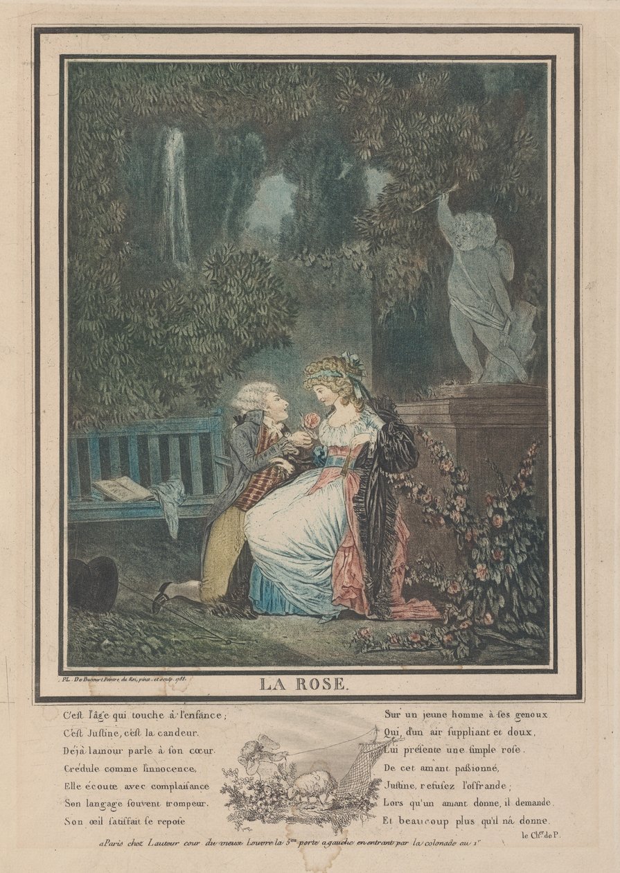 La rosa, 1788 de Philibert Louis Debucourt