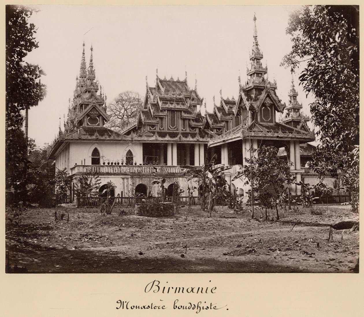 Monasterio Teik Kyaung, isla de Ka Toe, cerca de Moulmein, Birmania, c.1848 de Philip Adolphe Klier