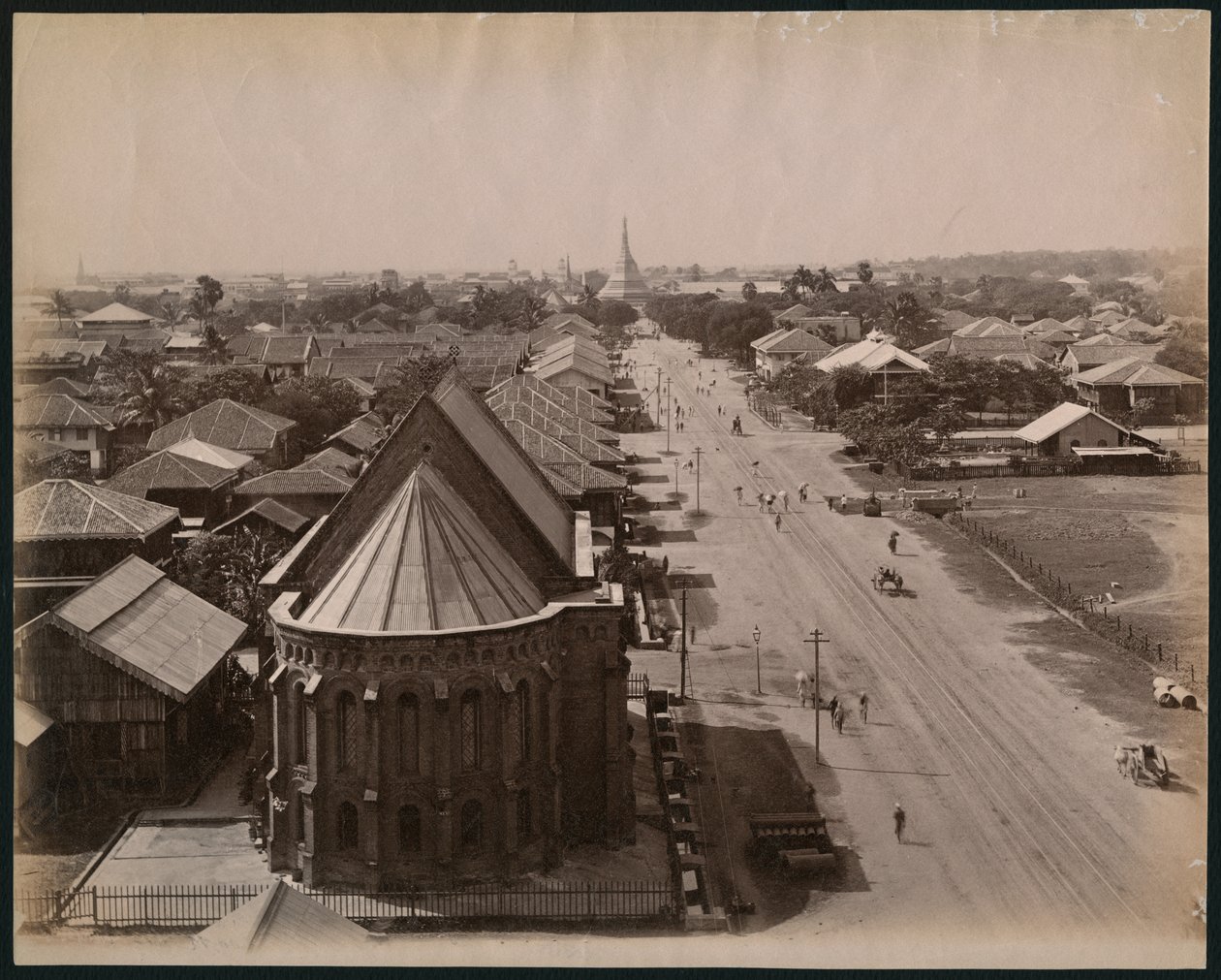 Vista de Rangún, Birmania, c.1880 de Philip Adolphe Klier