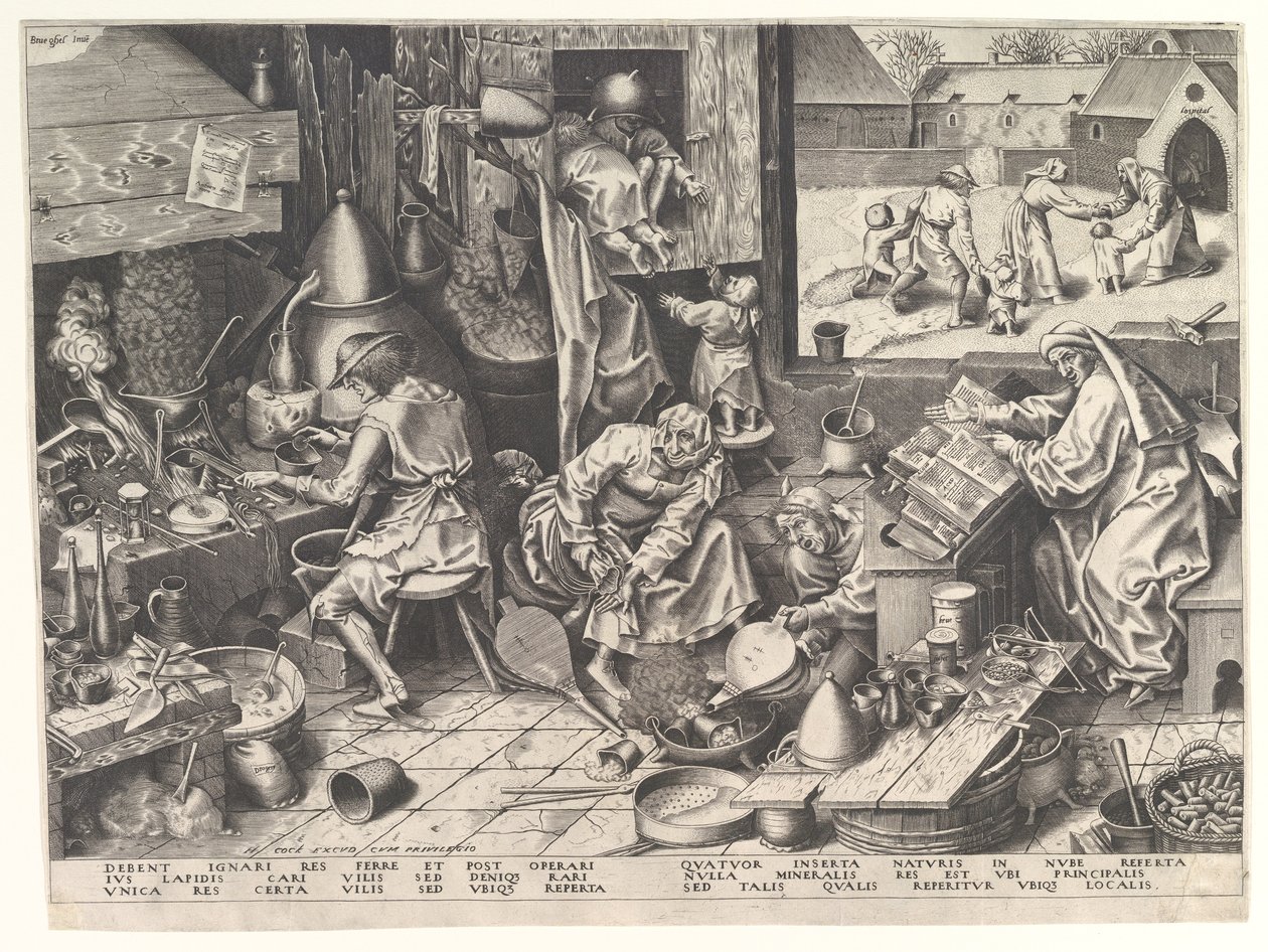 El alquimista de Philip Galle