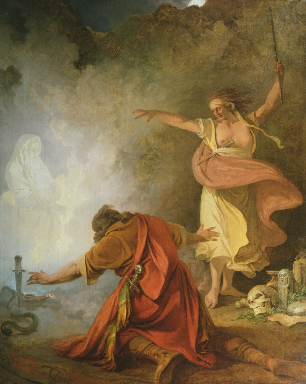 Saúl y la bruja de Endor, 1791 de Philip James de Loutherbourg