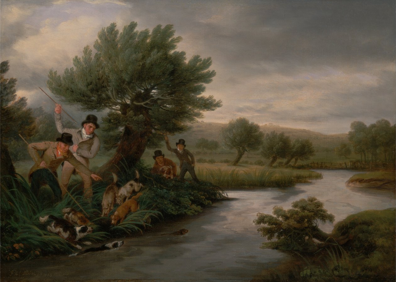 Cazando la Nutria de Philip Reinagle