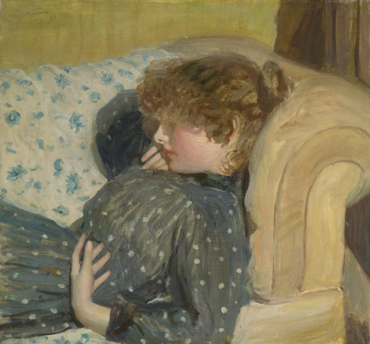 Chica en un sofá, 1891 de Philip Wilson Steer