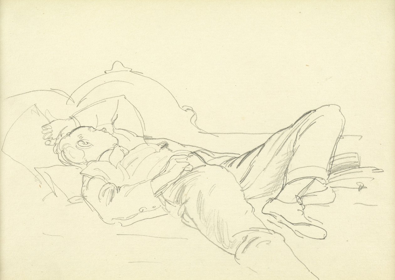 Niño durmiendo de Philip Wilson Steer