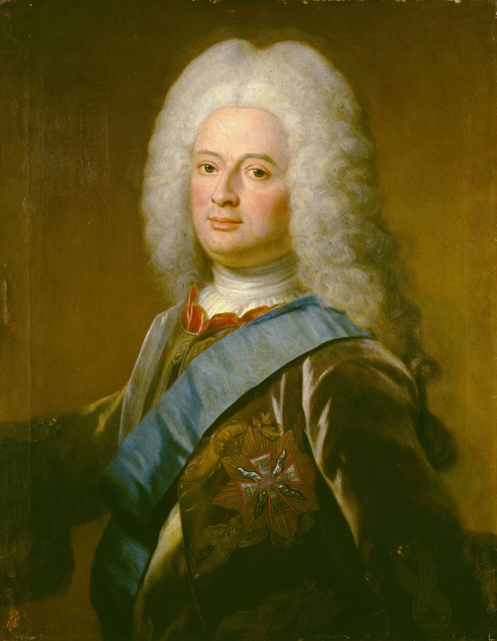 Retrato de Guillermo VIII, Landgrave de Hesse-Kassel (Hessen-Kassel) de Philip van Dijk