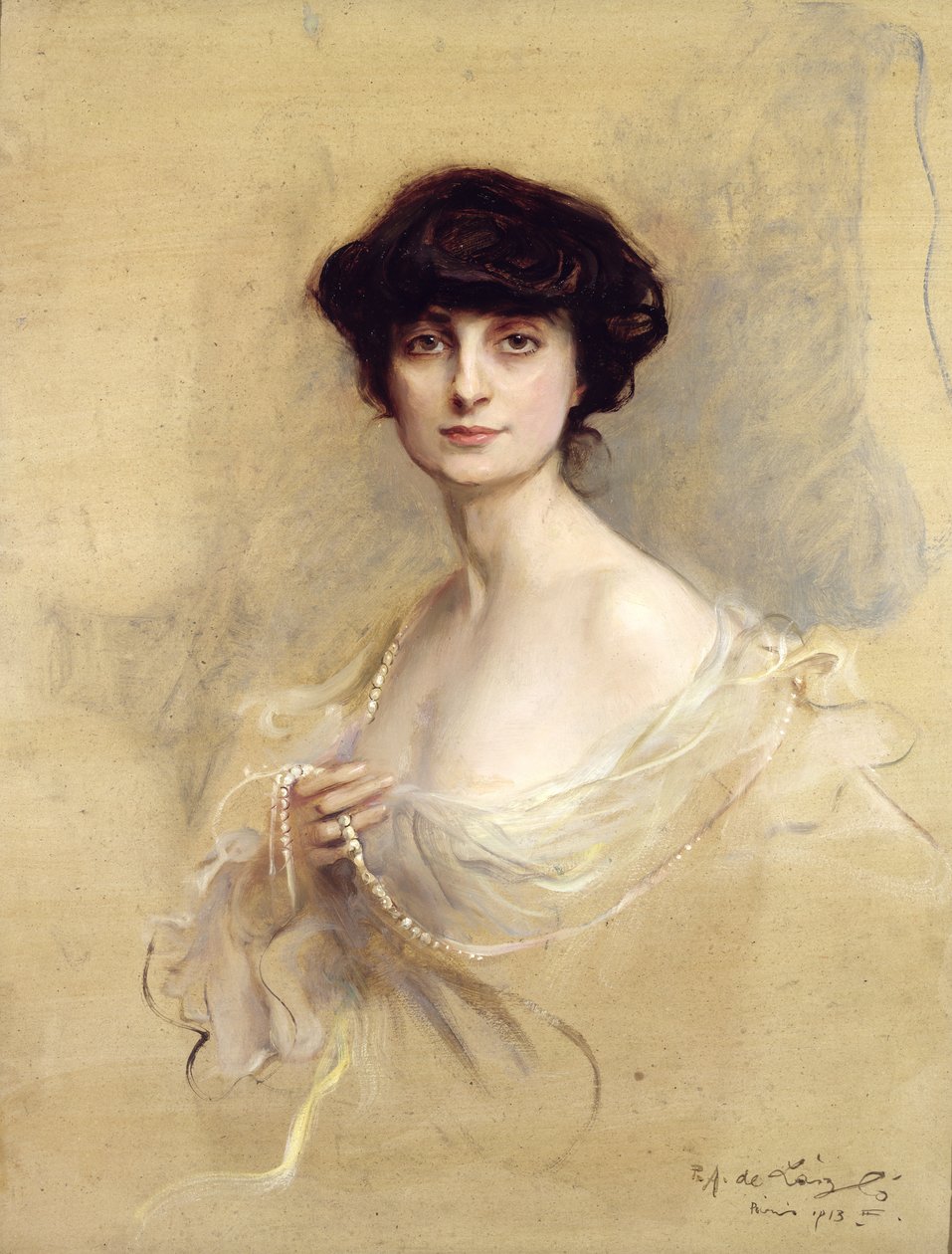 Anna de Noailles (1876-1933) 1913 (óleo sobre lienzo) de Philip Alexius de Laszlo