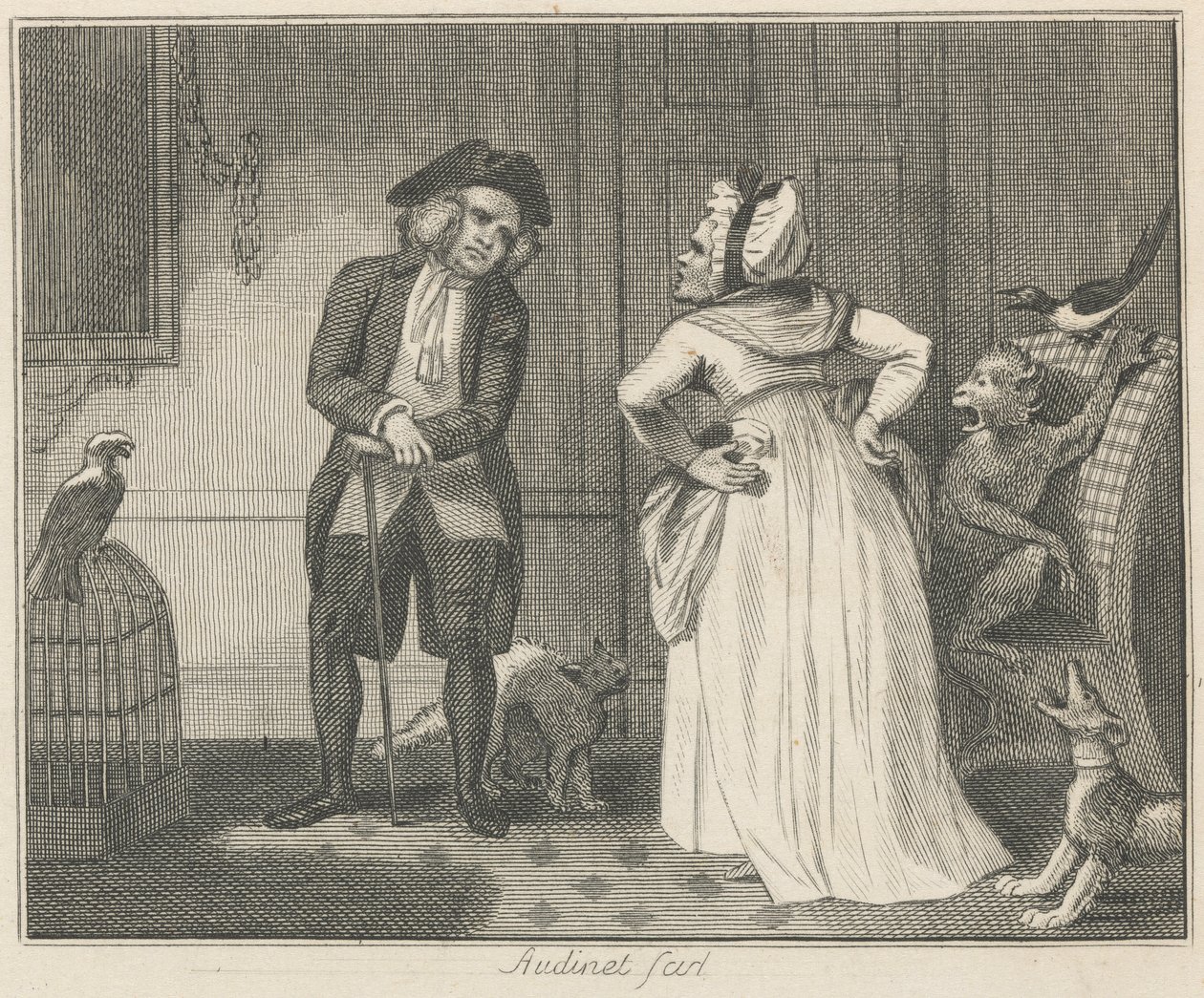El regañón y el loro de Philip Audinet