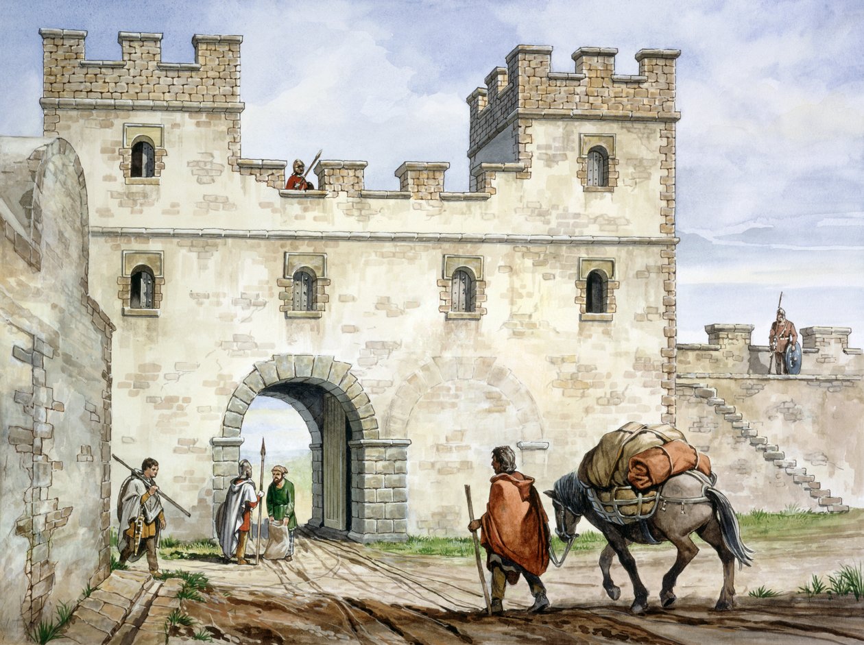 Fuerte Romano de Housesteads, siglo III, c1990-2010 de Philip Corke