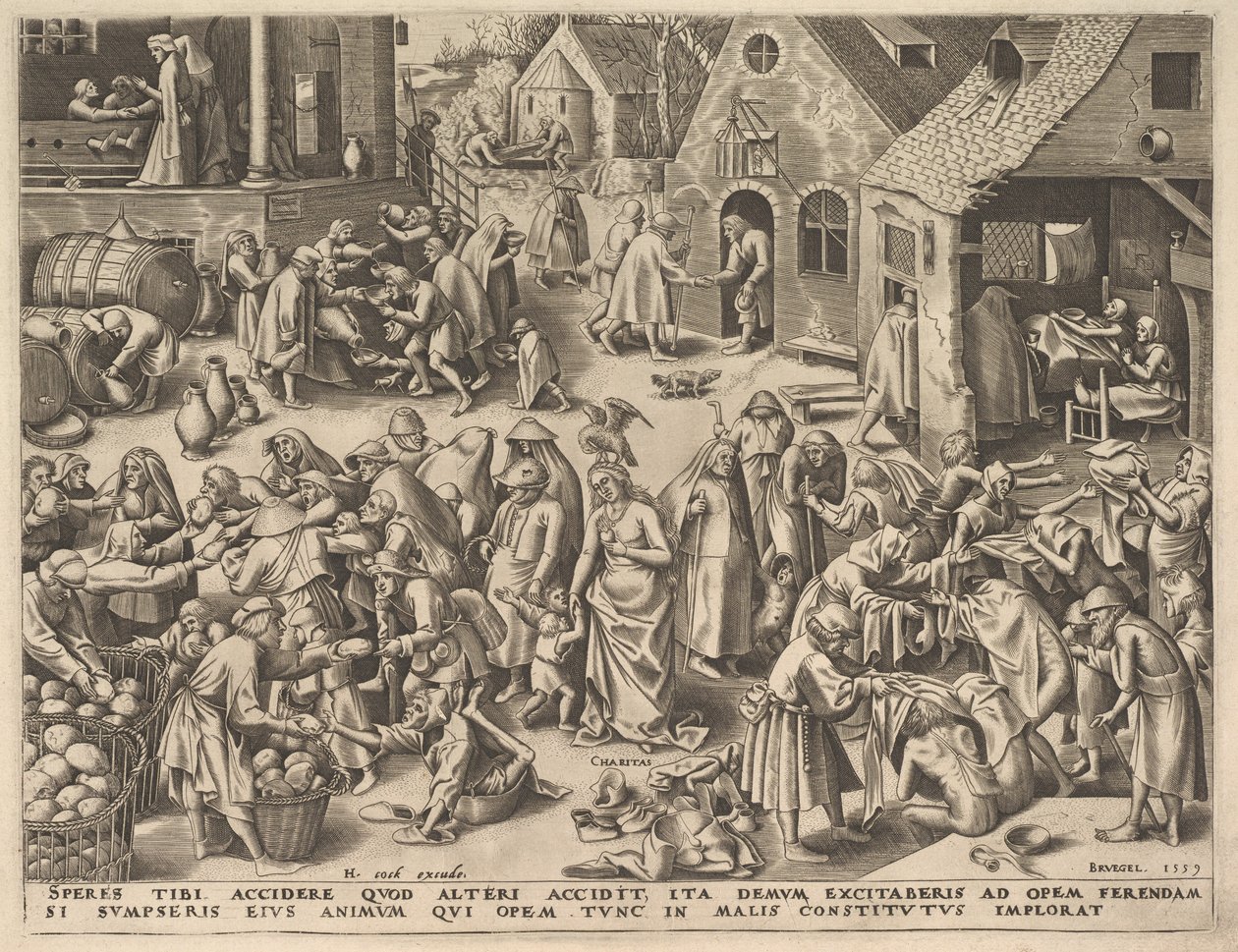 Caridad de Las Virtudes de Philip Galle