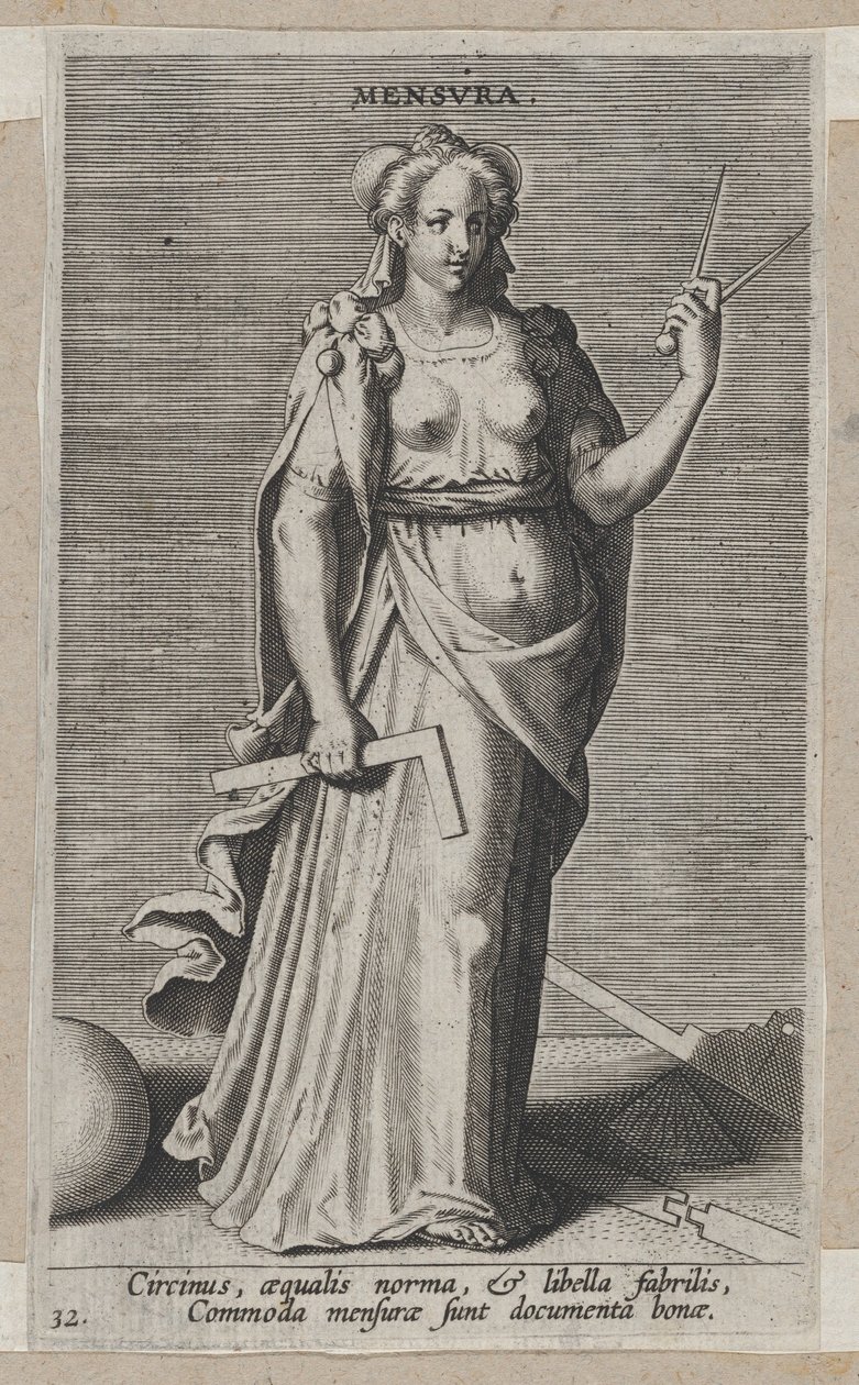 Mensura, de Prosopographia, ca. 1585-90 de Philip Galle