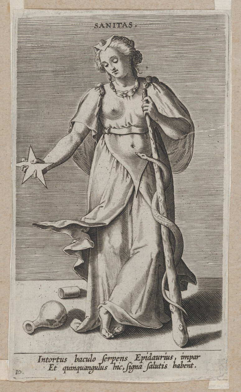 Sanitas, de Prosopographia, ca. 1585-90 de Philip Galle