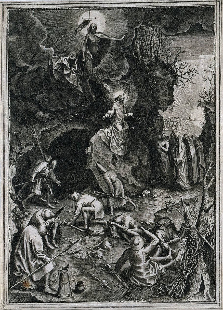 La resurrección de Cristo de Philip Galle